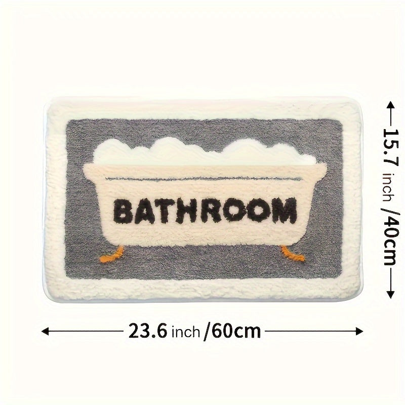 Charming Cartoon Bathroom Rug