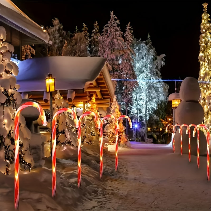 Candy Cane Solar Lawn Lights