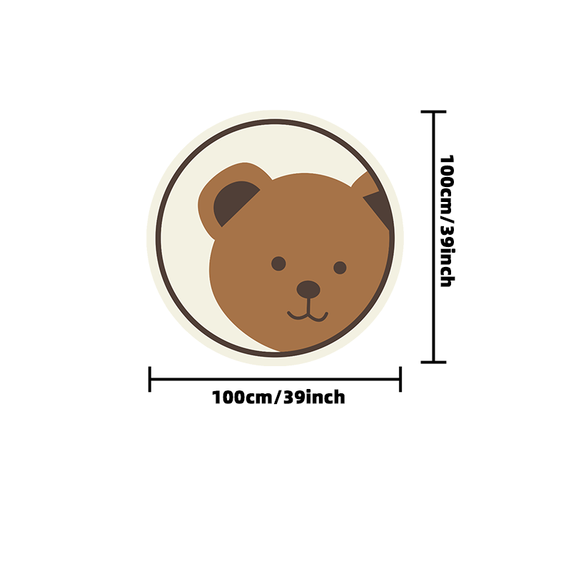 Teddy The Bear Round Rug