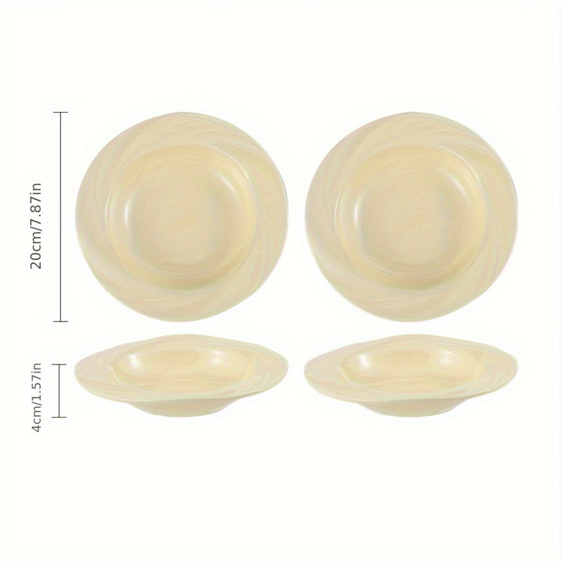 Creamy Style Ceramic Plates