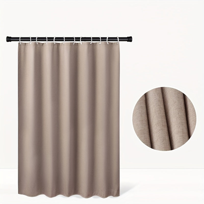 Sycamore Apricot Linen Bathroom Shower Curtain