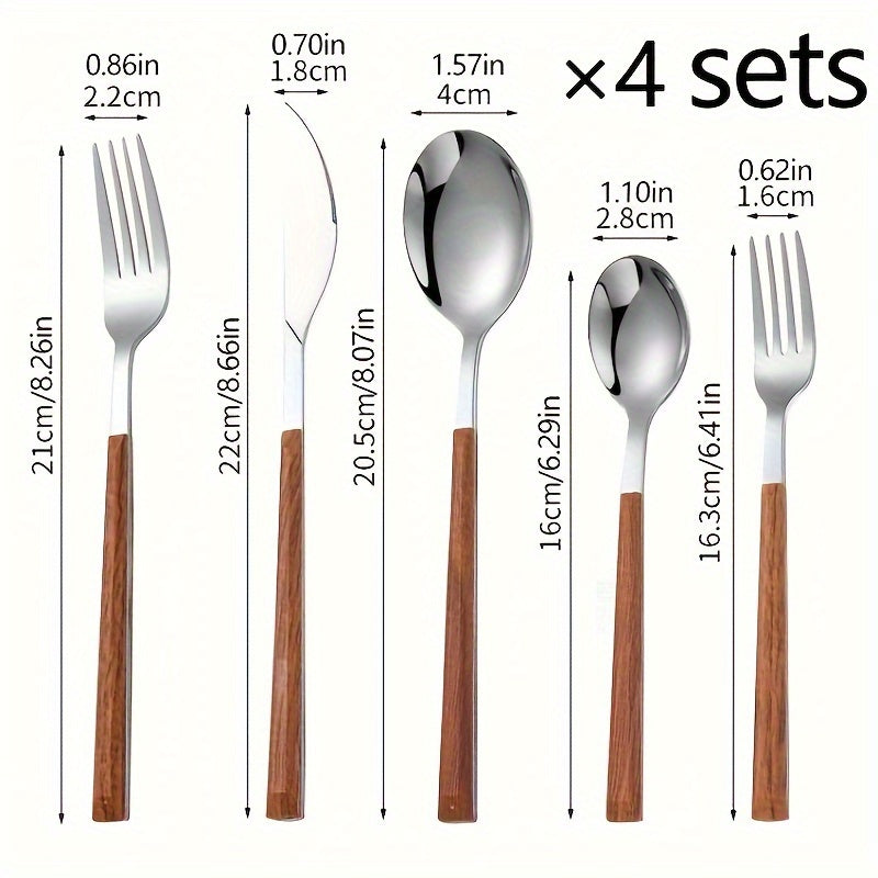 20/40-Piece Stainless Steel Cutlery Set