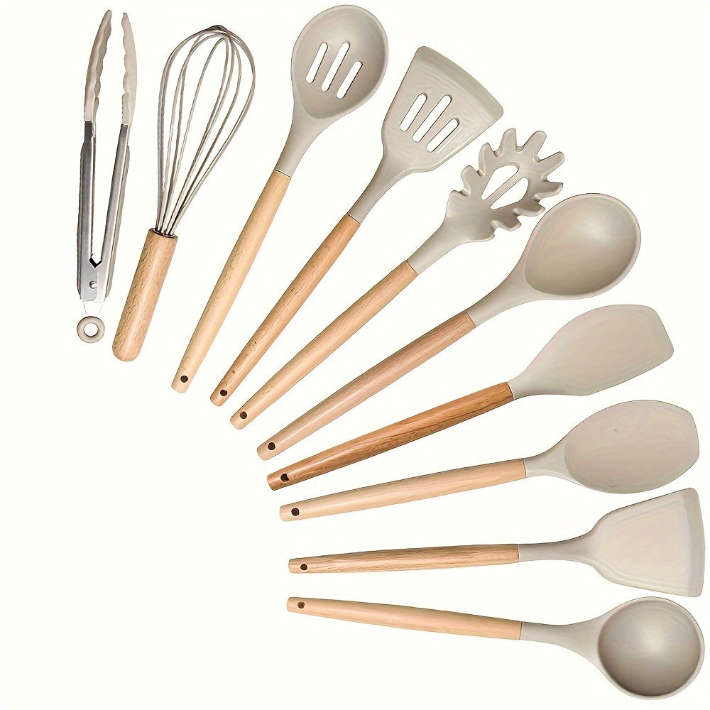 10-Piece Premium Silicone Utensil Set