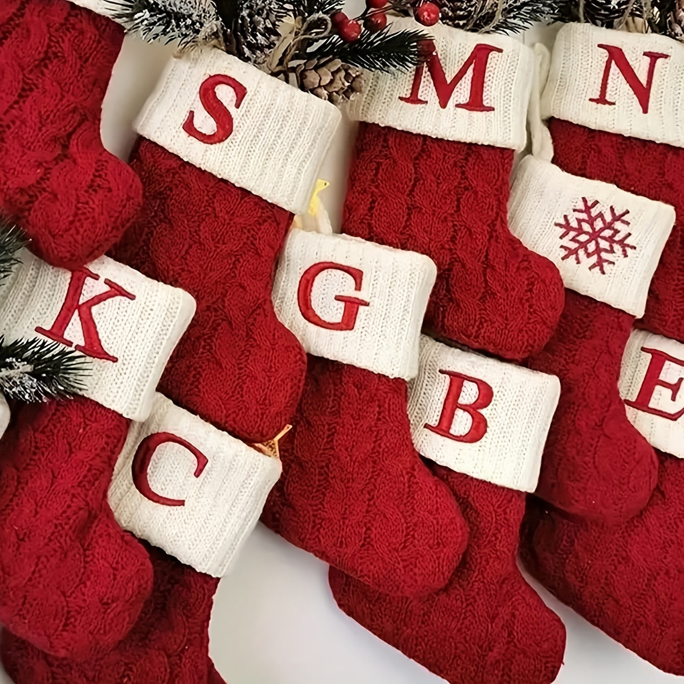 Charming Knitted Christmas Stocking