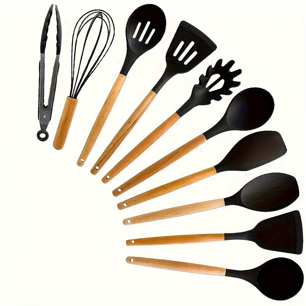 10-Piece Premium Silicone Utensil Set