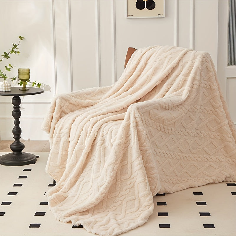 Taffeta Rhombus Jacquard Blanket