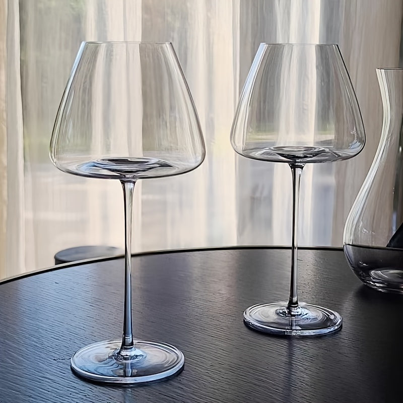 Elegant Hand-Blown Wine Glass Set