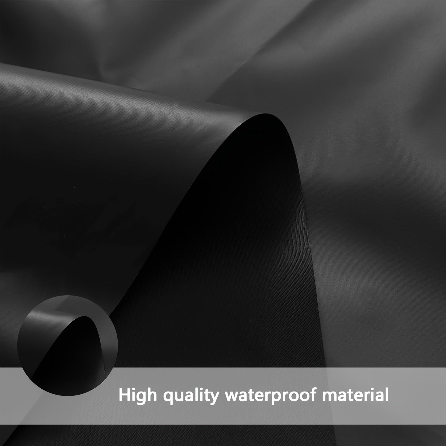 Yusehy Black Waterproof Shower Curtain Liner