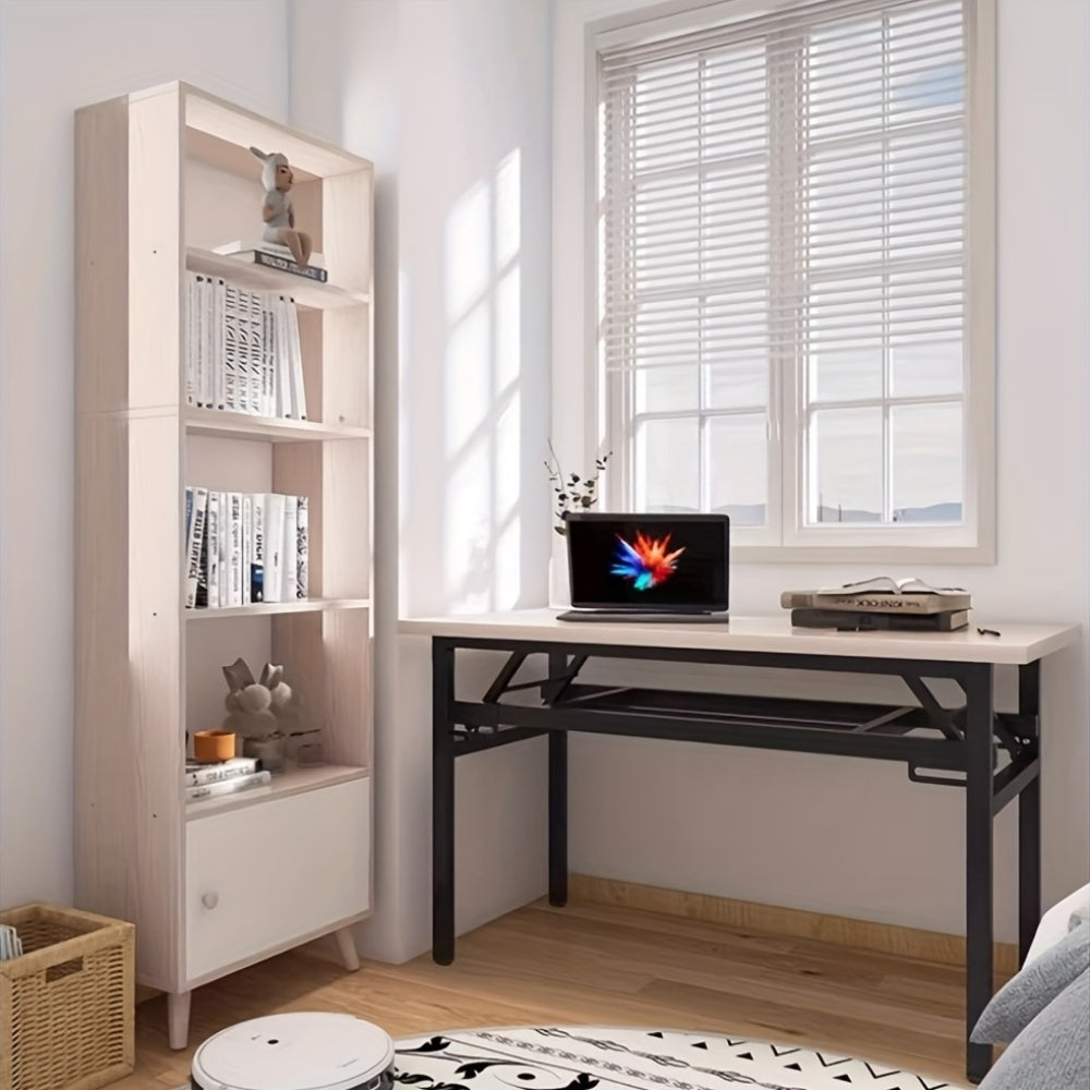 Light Brown Folding Computer Desk