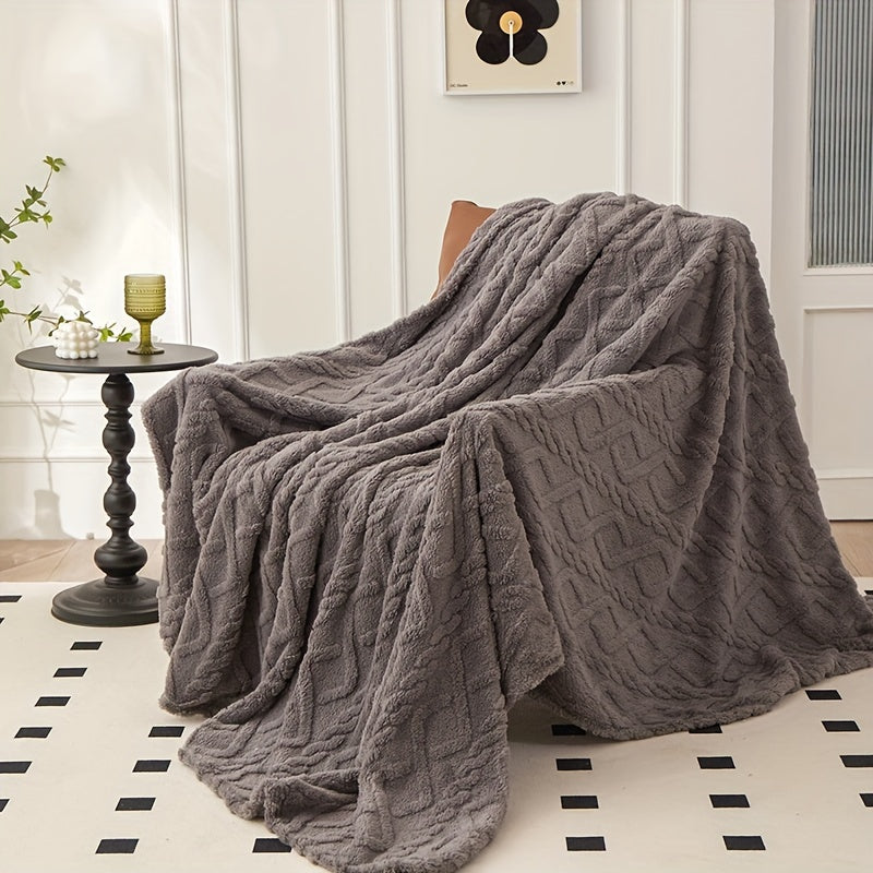 Taffeta Rhombus Jacquard Blanket