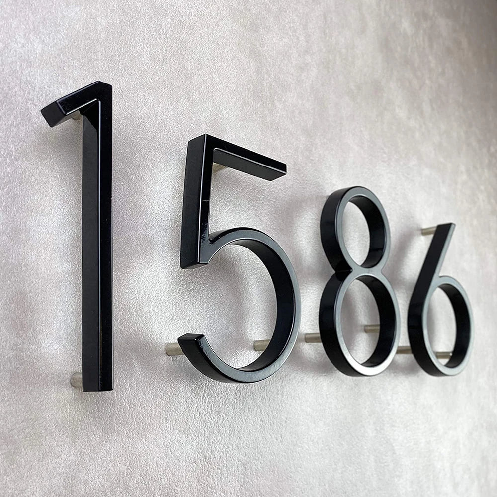 Everlasting Elegance Modern House Number Sign