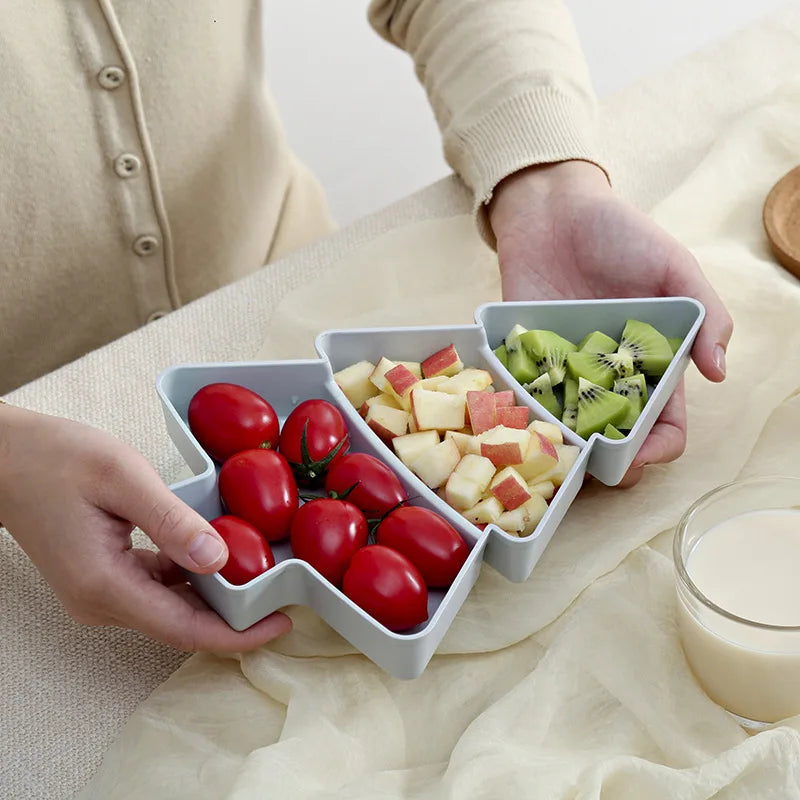 Festive Christmas Tree Snack Tray