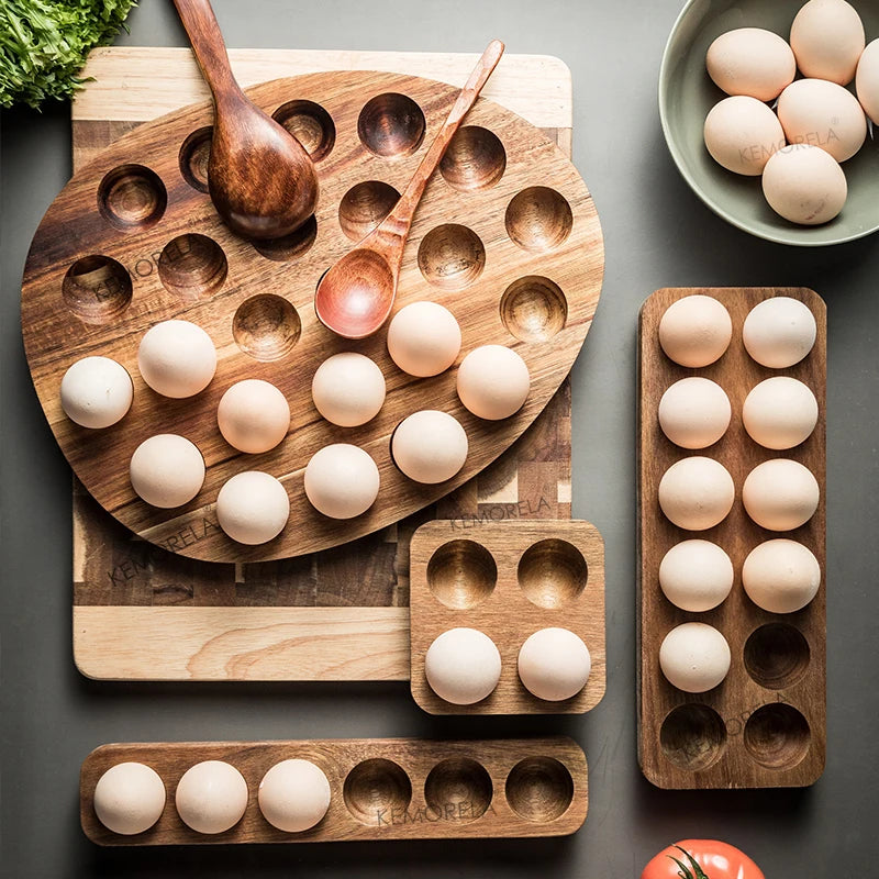 Japanese Style Wooden Egg Storage Box