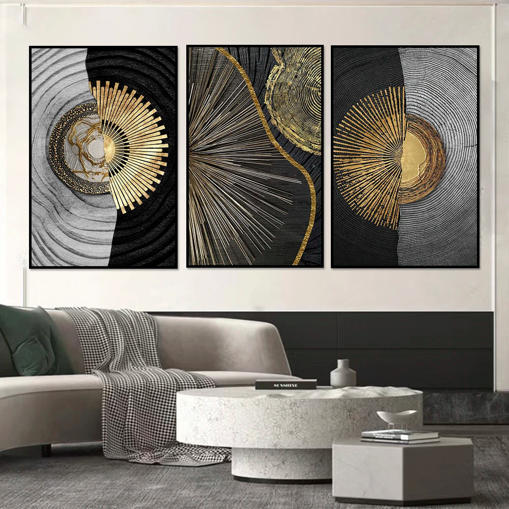 Abstract Tree Ring Canvas Print