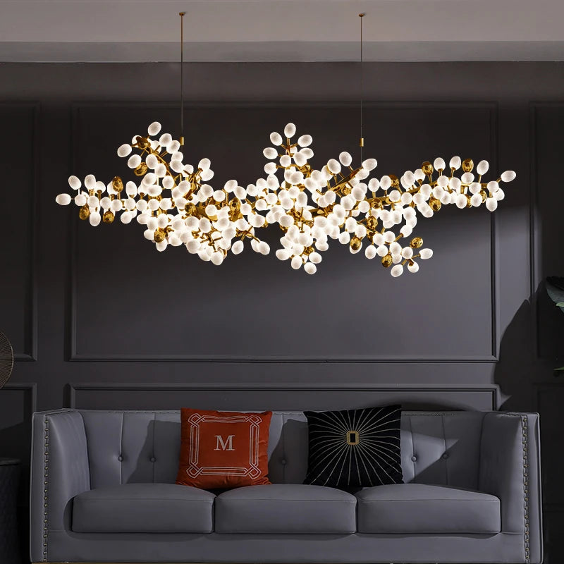 Gold Grape Chandelier