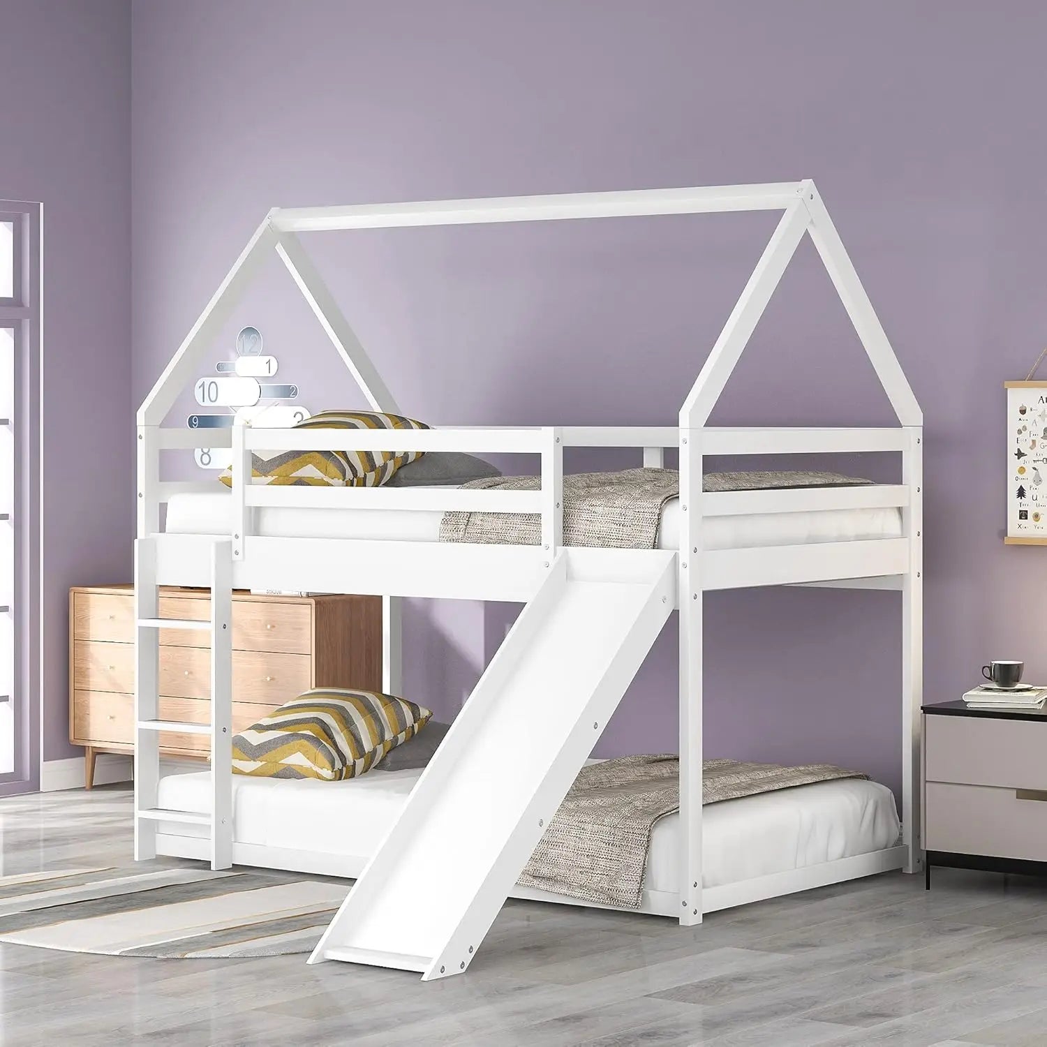 Playful Farmhouse Bunk Bed