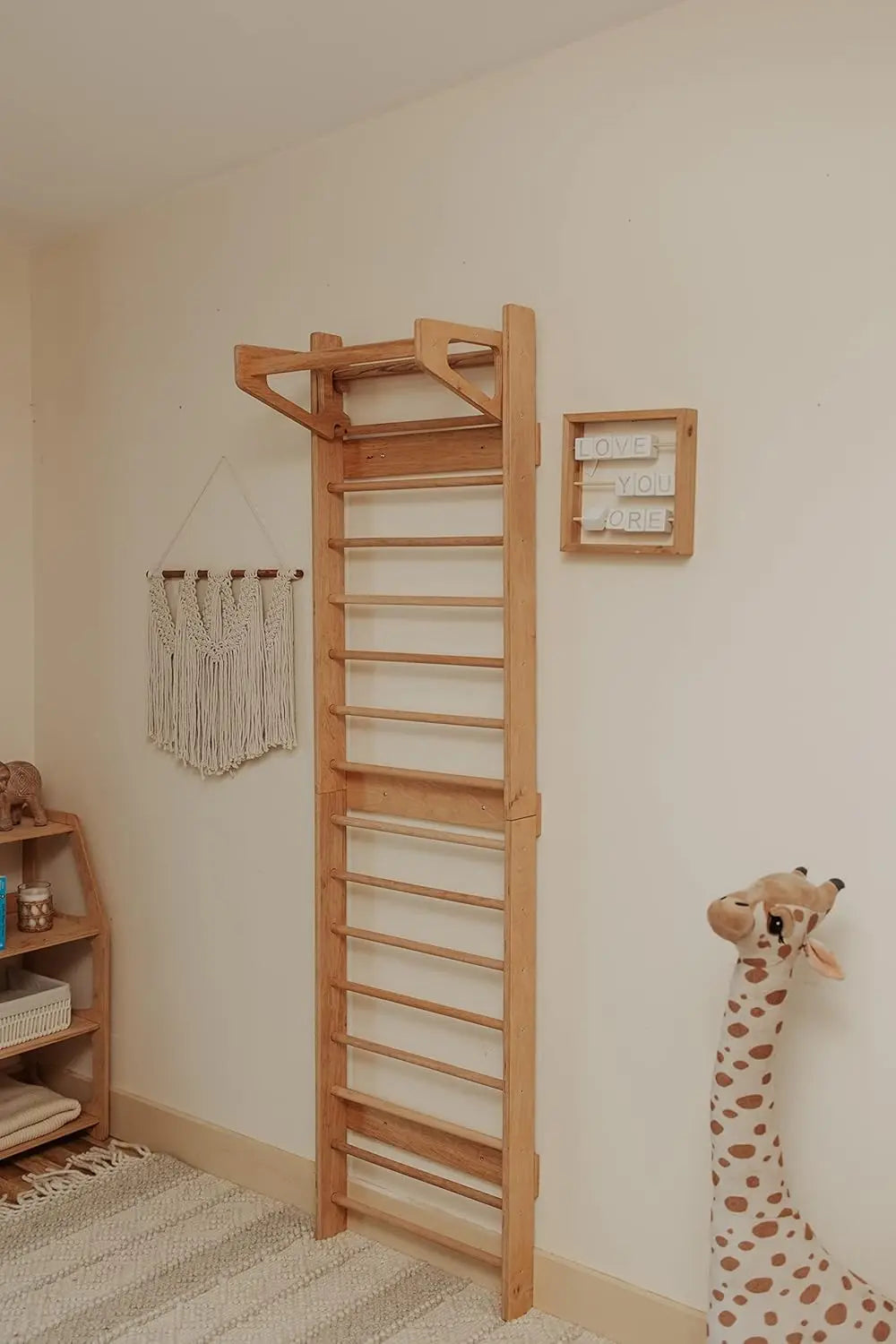 Indoor Montessori Swedish Stall Bars Climbing