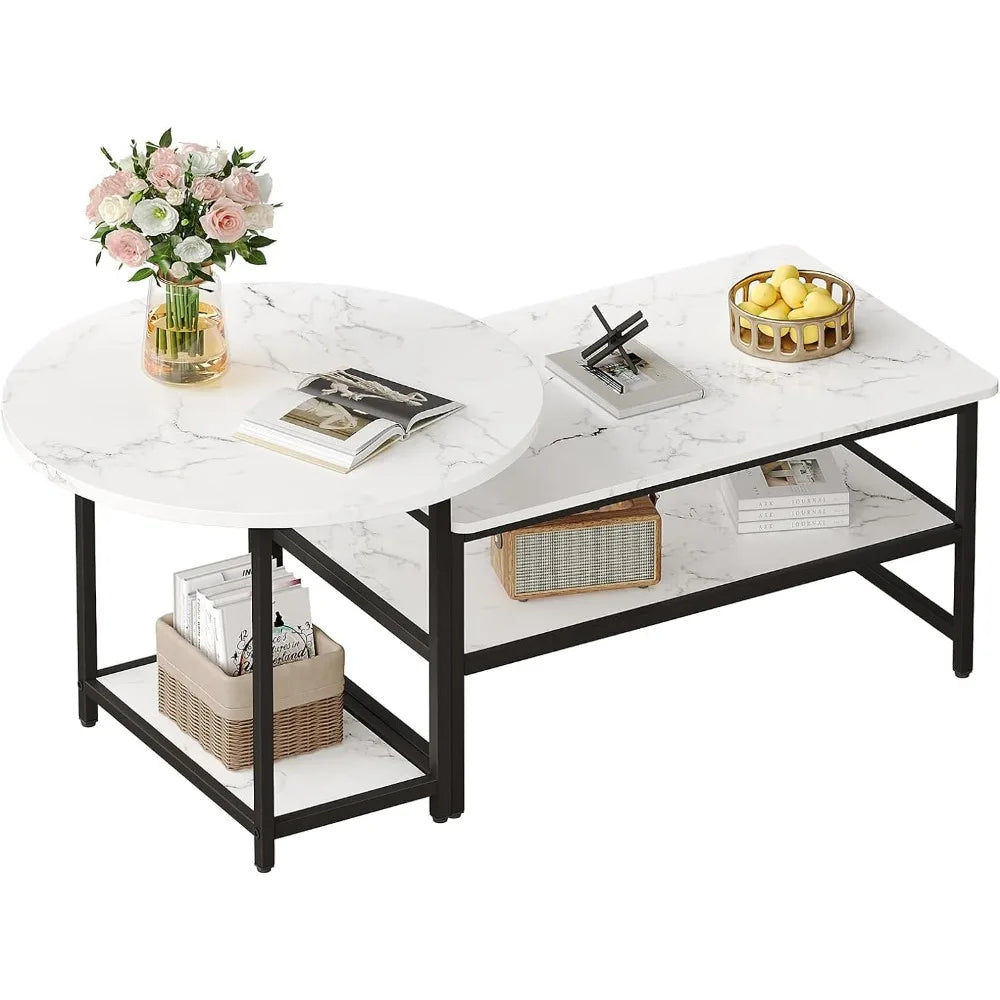 Nora Marble Top Coffee Table