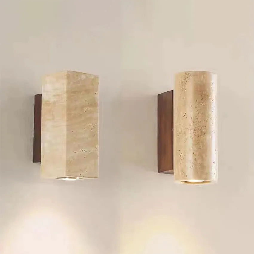 Travertine Wall Light