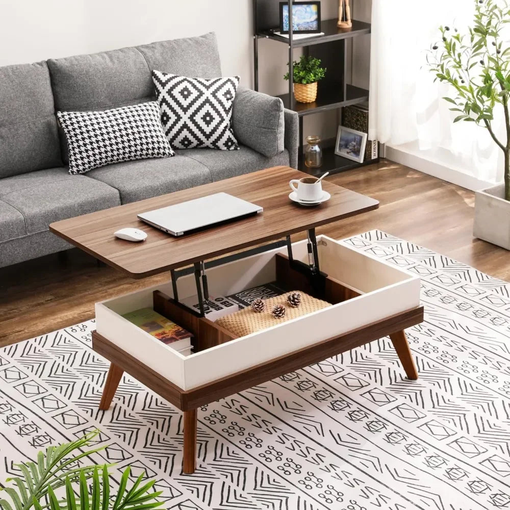 Emilia Boho Rattan Square Coffee Table