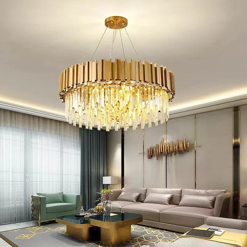 Opulent Crystal Chandelier