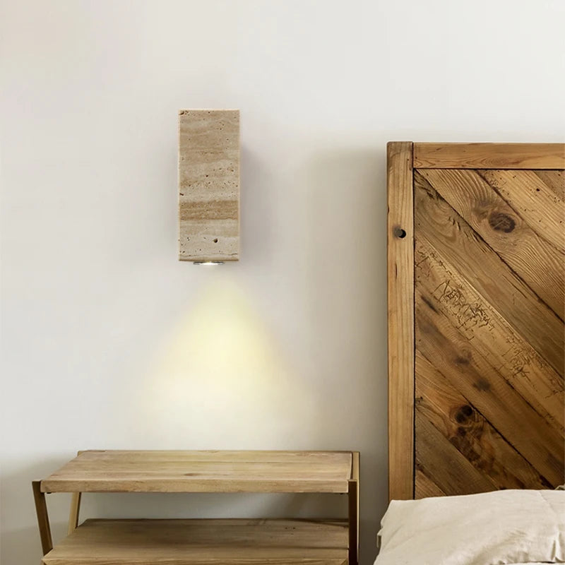 Travertine Wall Light