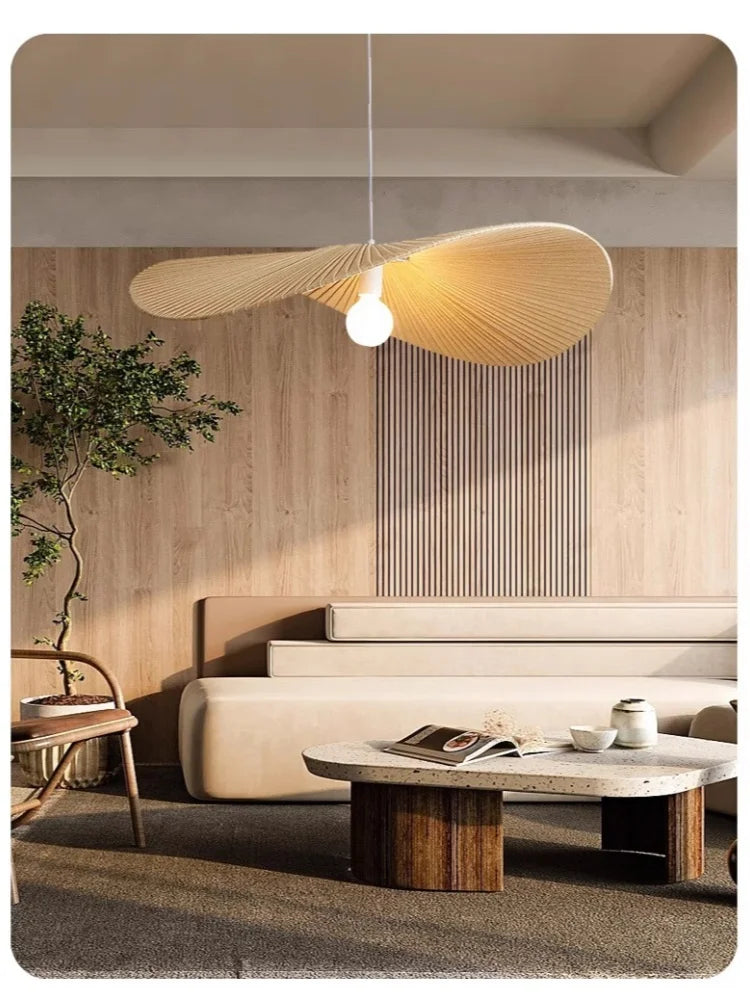 Minimalist Fabric Hat Pendant Light