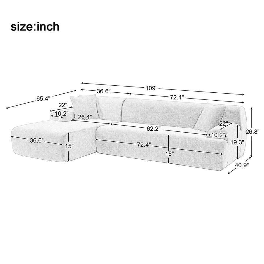 Kiran L-Shaped Sectional Sofa