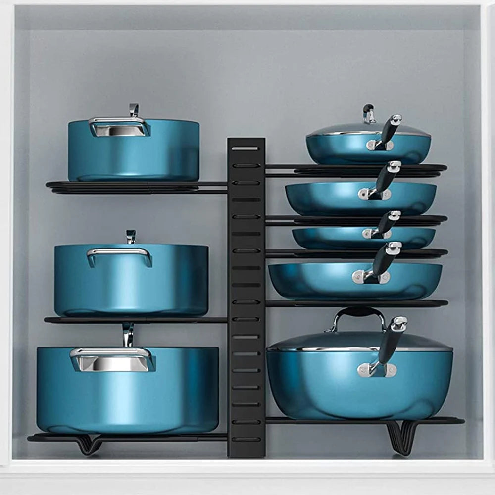 Versatile 8-Tier Pot and Pan Organizer