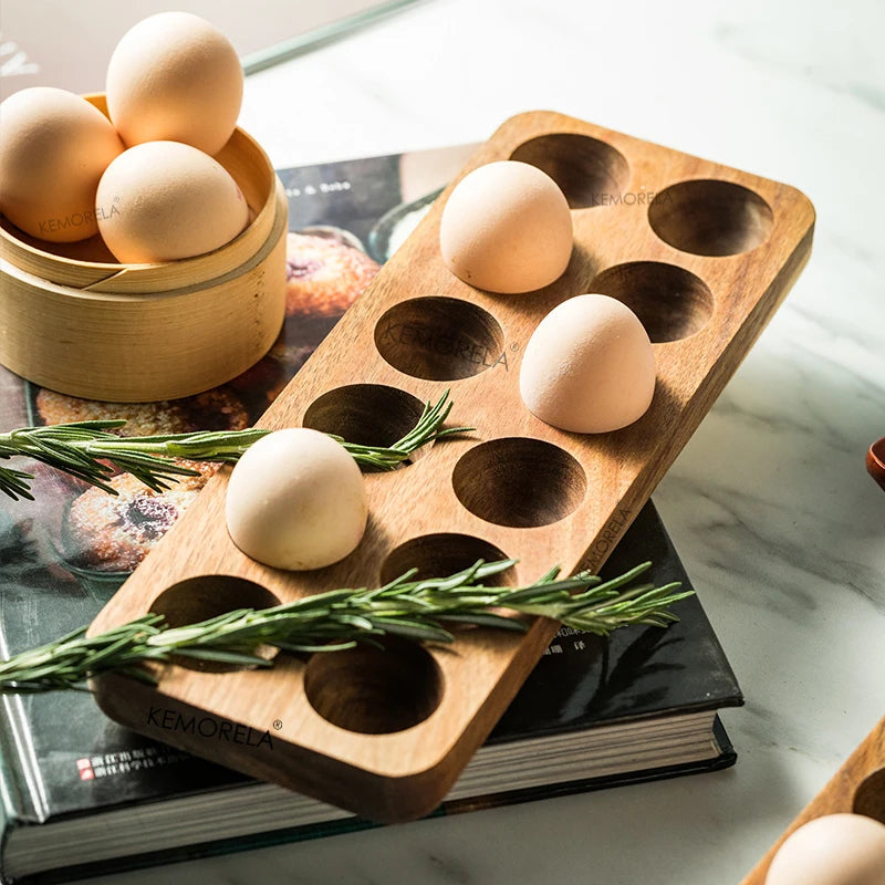 Japanese Style Wooden Egg Storage Box