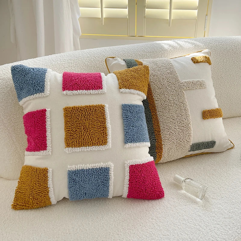 Gyda Boho Chic Tufted Cushion Cover