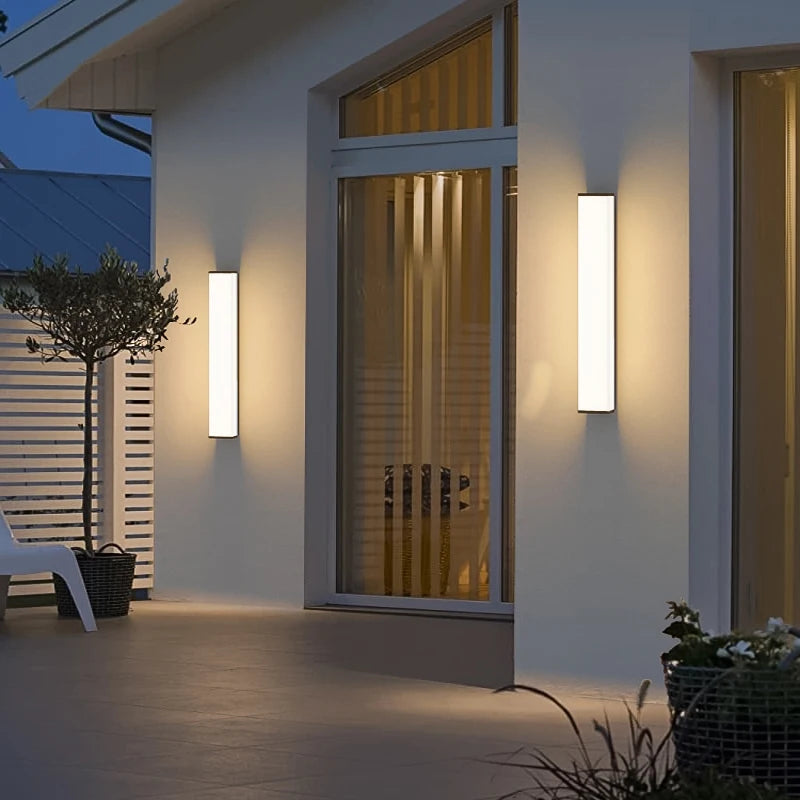 Sleek Stainless Steel Outdoor Wall Light