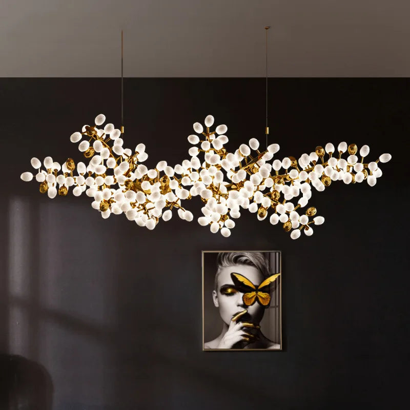 Gold Grape Chandelier