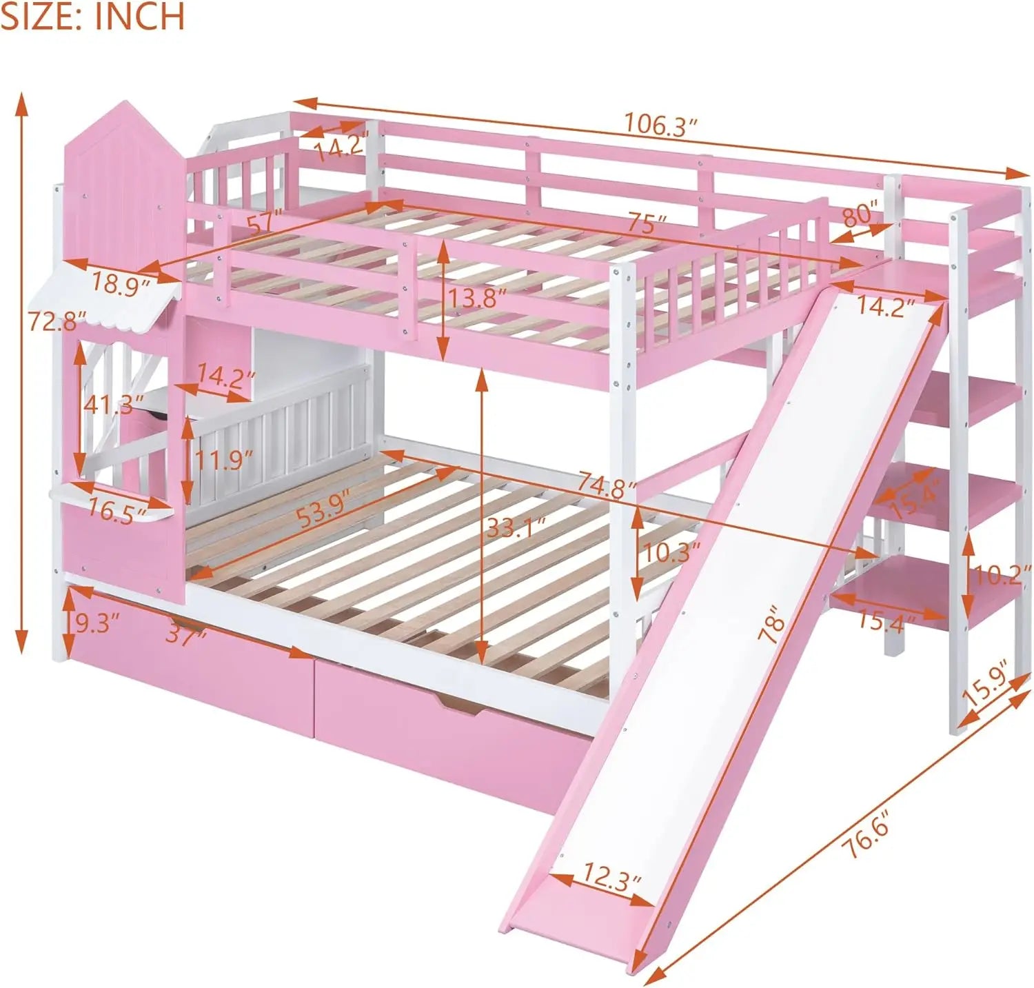 DreamWeaver Twin Over Twin Bunk Bed