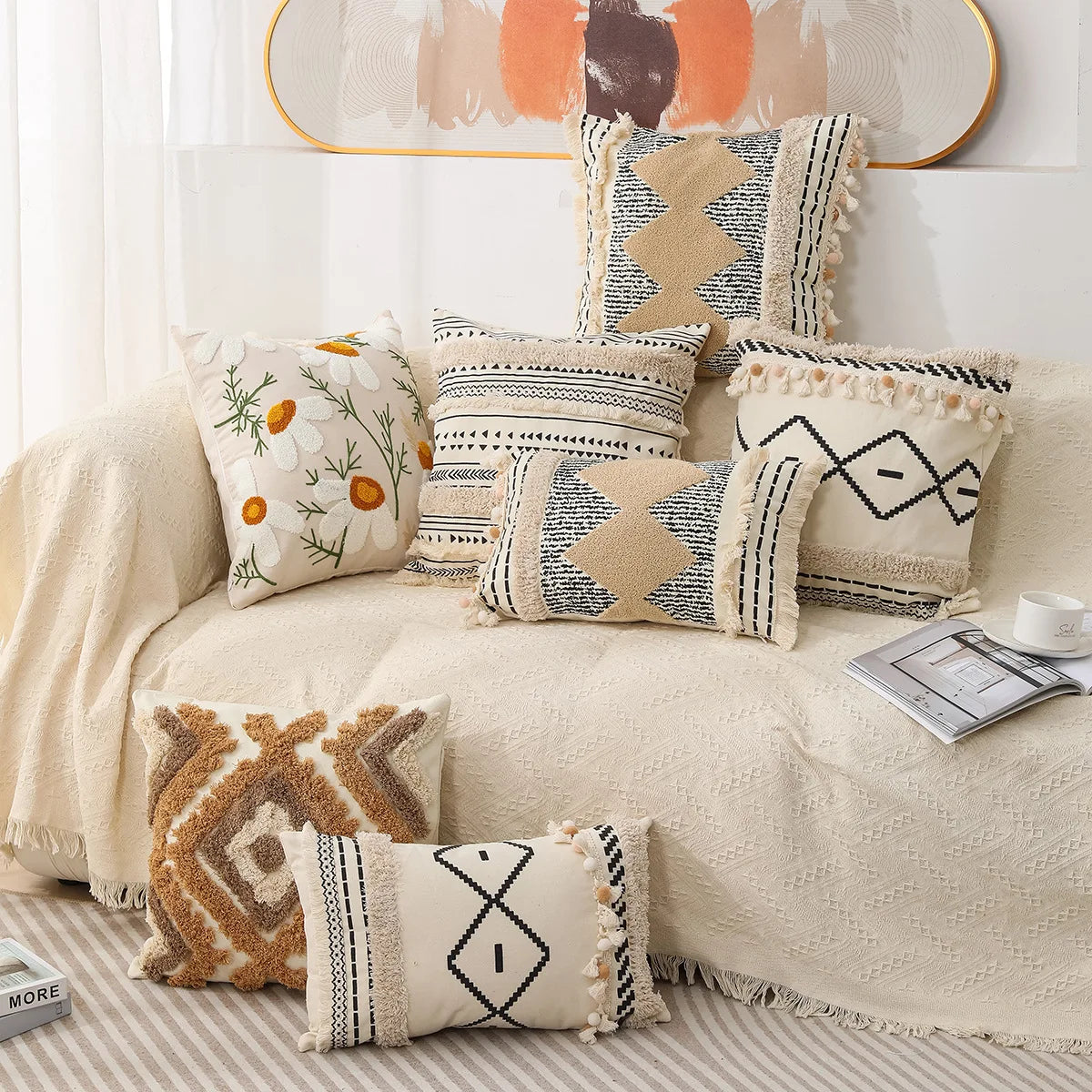 NR Boho Chic Cushion Cover