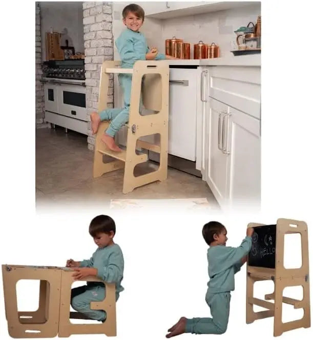 4-in-1 Multifunctional Toddler Tower