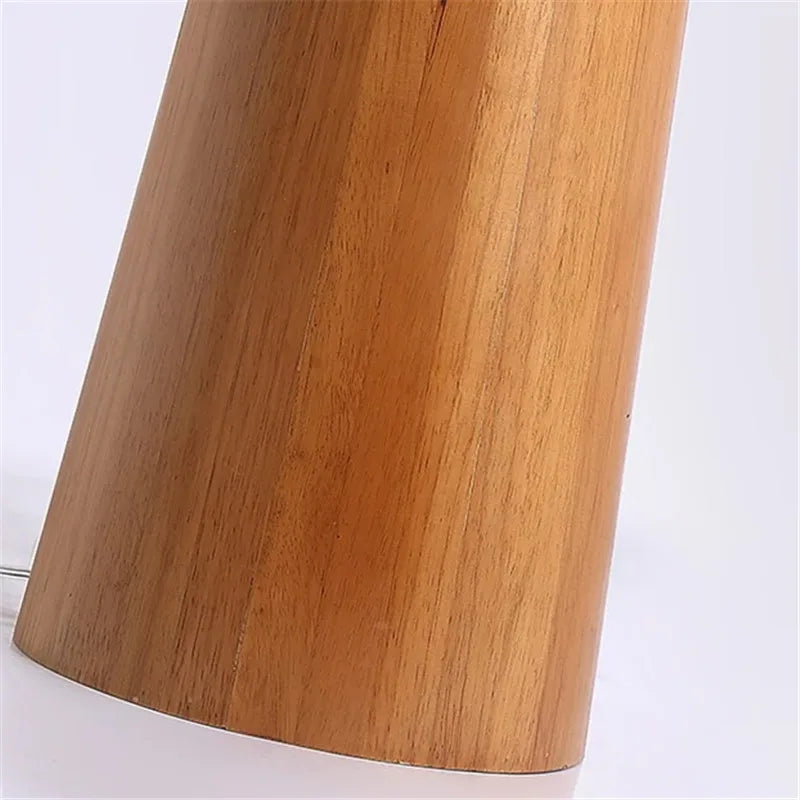 Mushroom Oak Wood Floor Lamp