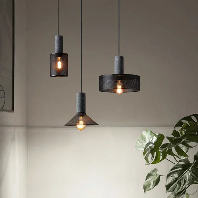 Industrial Chic Cement Pendant Light