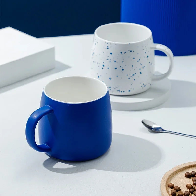 Splash Ink Blue Ceramic Mug