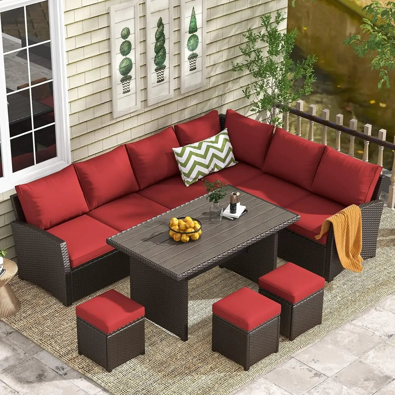 Classic Rattan Patio Furniture Set