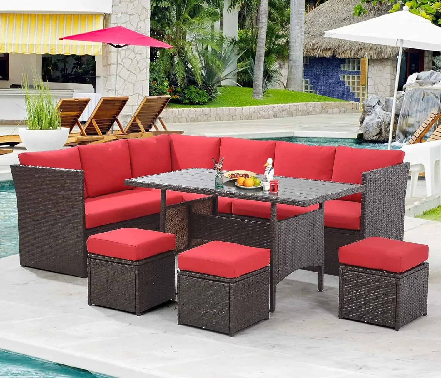 Classic Rattan Patio Furniture Set