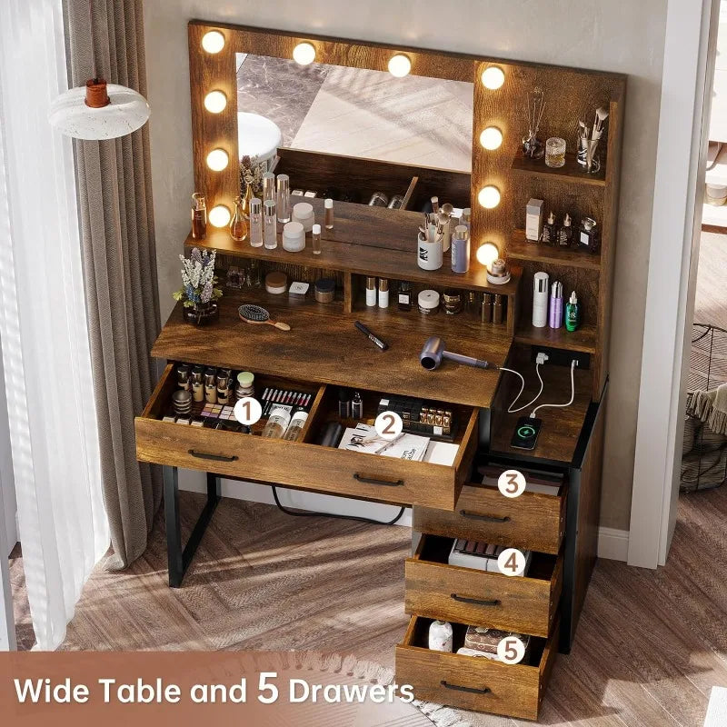 Illuminated Vanity Desk