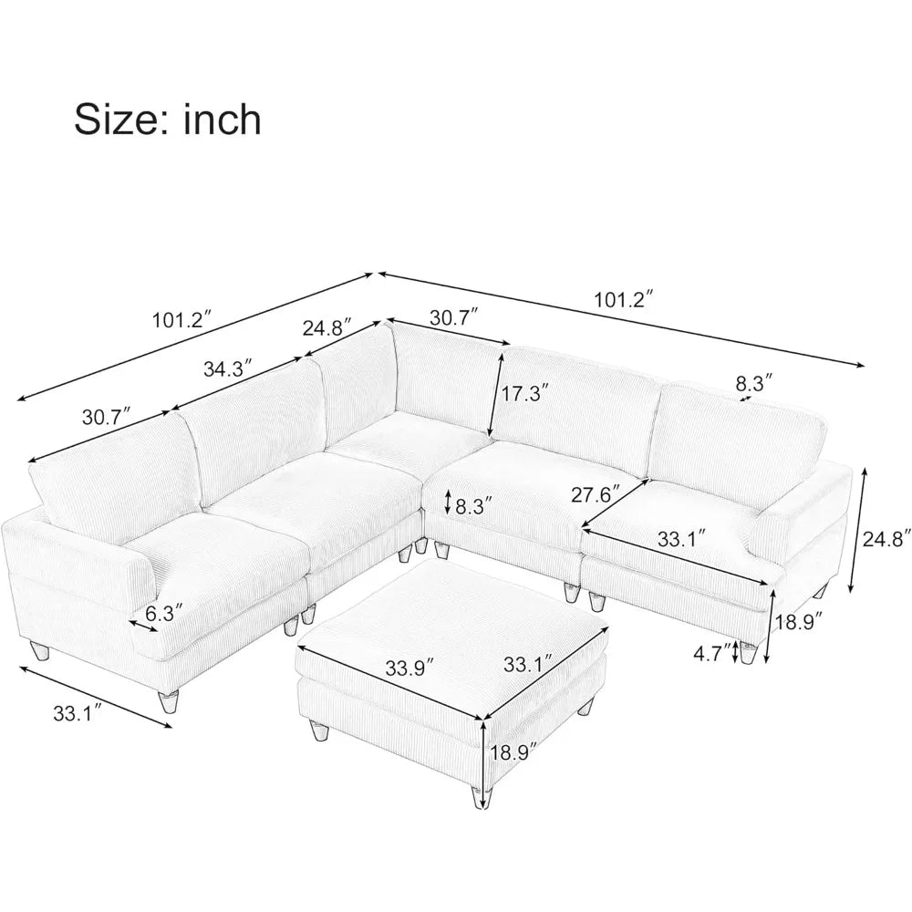 NouveauRiche Modular Sectional Sofa