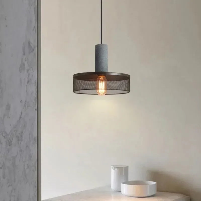 Industrial Chic Cement Pendant Light