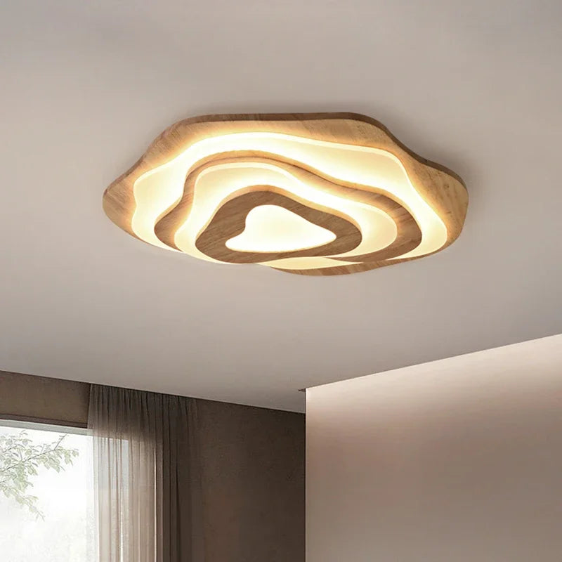 Aubrey Wood LED Ceiling Light