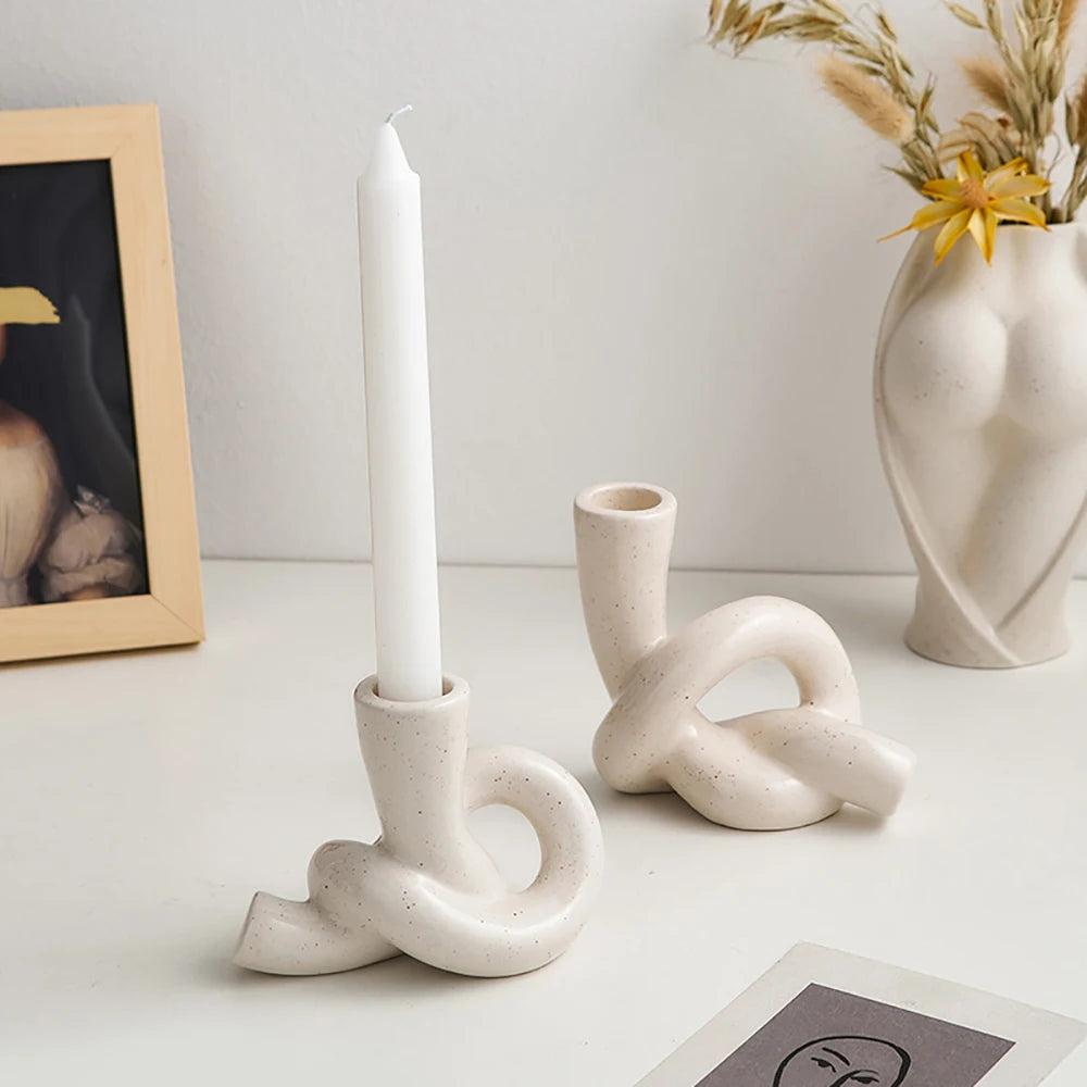 Knotted Serenity Candle Holder