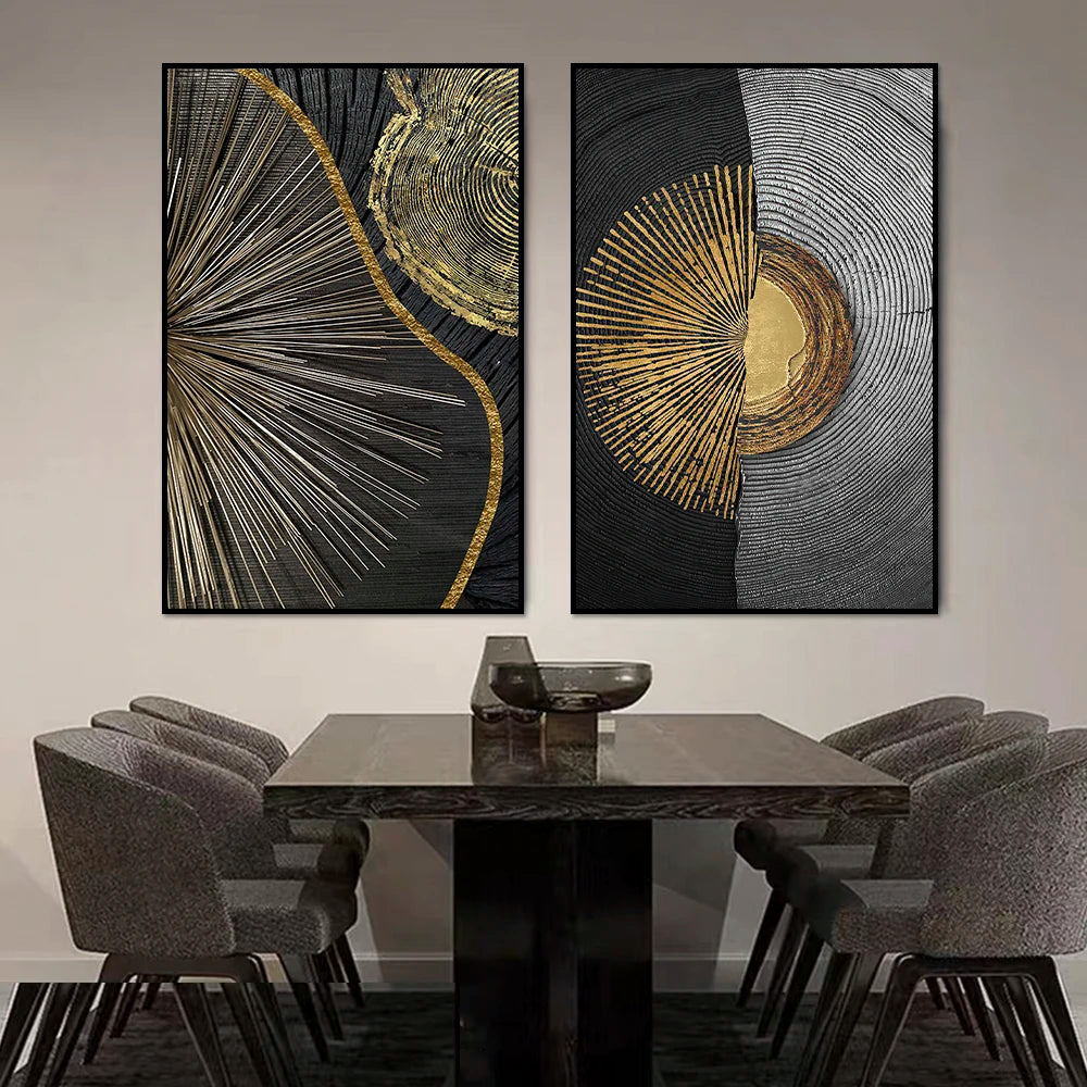 Abstract Tree Ring Canvas Print