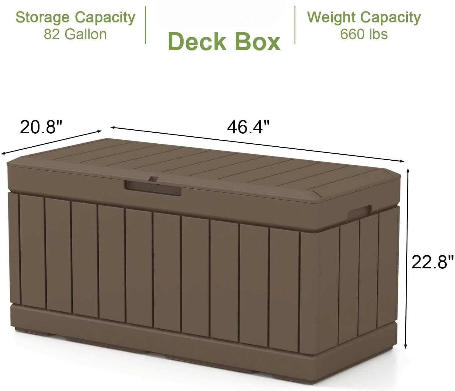 Weatherproof Resin Deck Box