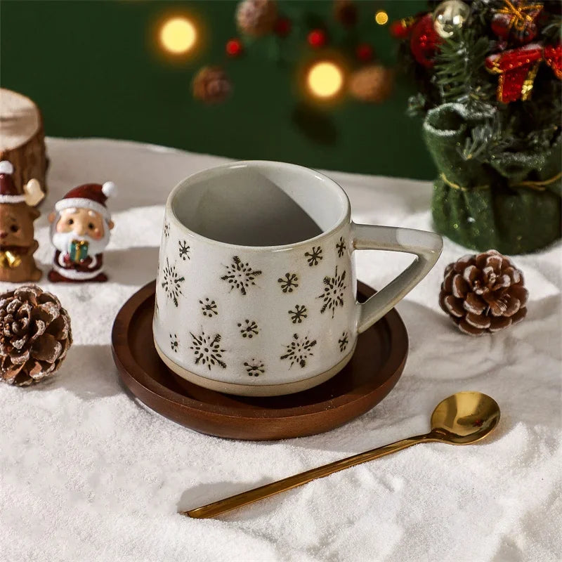 Retro Ceramic Christmas Mug