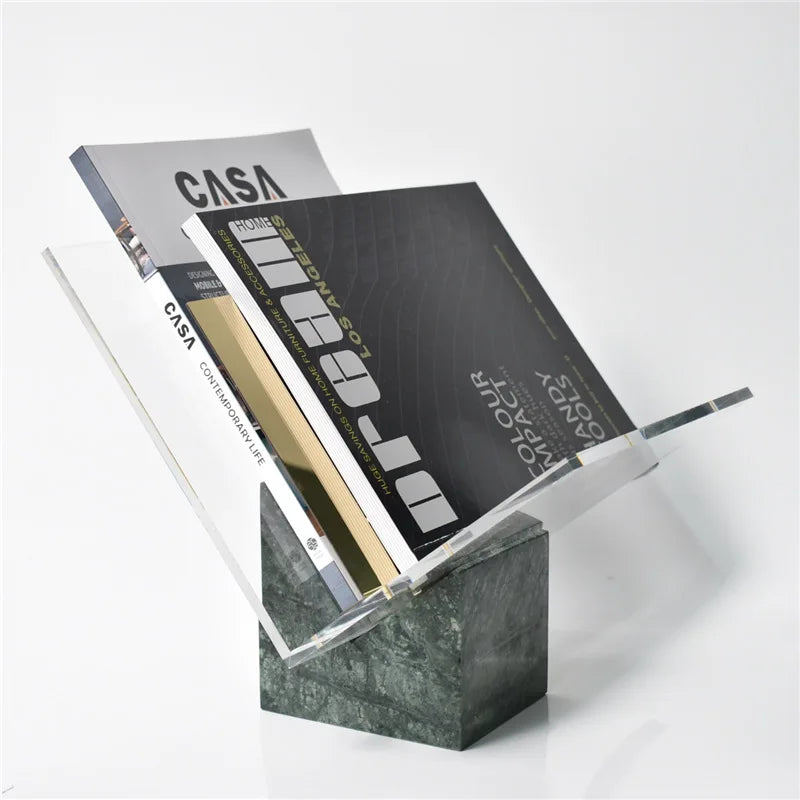 Elegant Marble and Acrylic Organizer